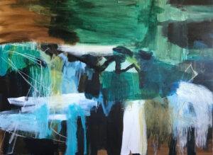 Abstract Art by Australian Artist Felicity O'Connor - Beyond the end of the Jetty